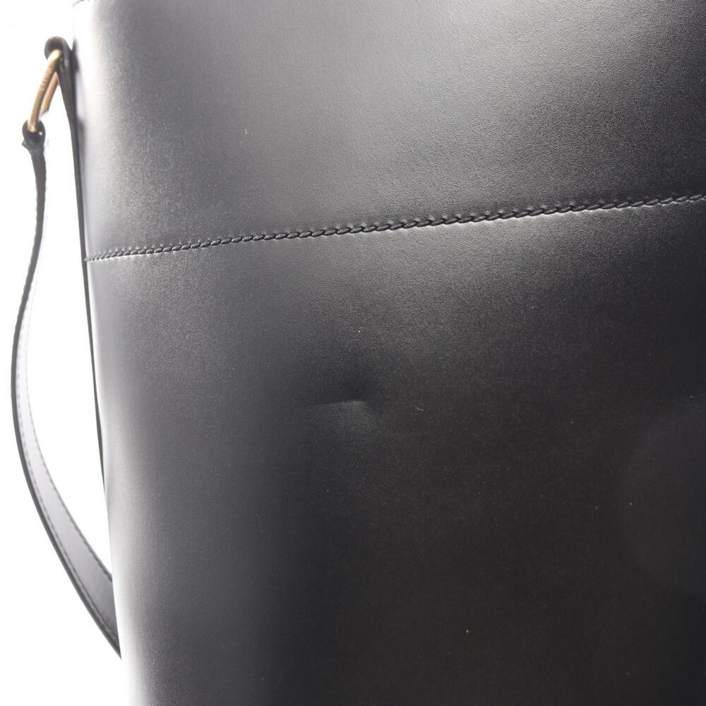 Celine Maillon Bucket Triomphe Shoulder Bag, Leather, Women's, Black - Picture 8 of 9